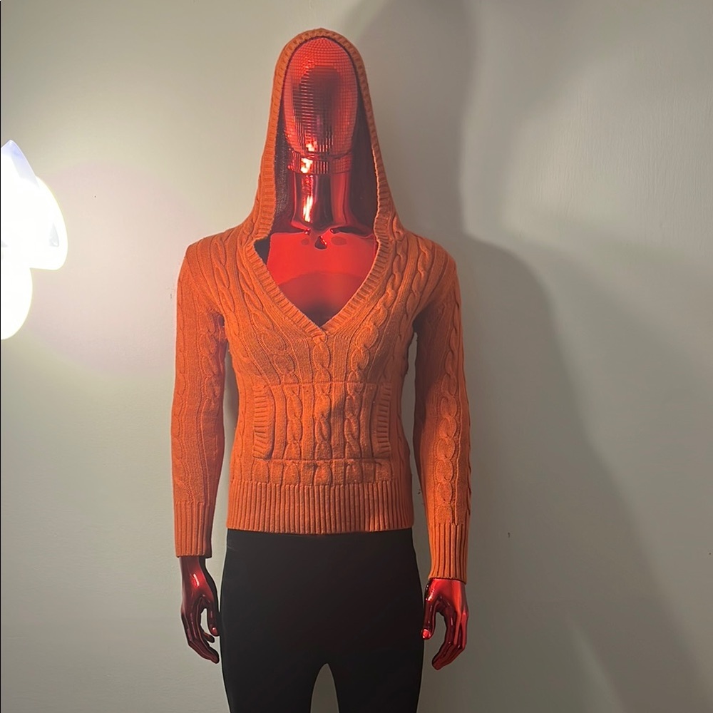 Banana Republic Orange V-Neck Sweater